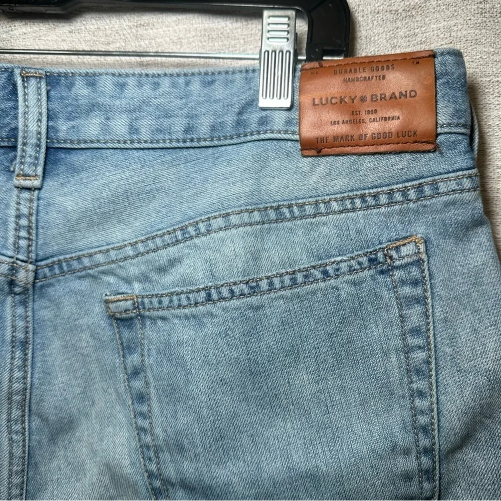 Lucky Brand Light Blue Distressed Frayed Hem Jean Shorts Size 10/30